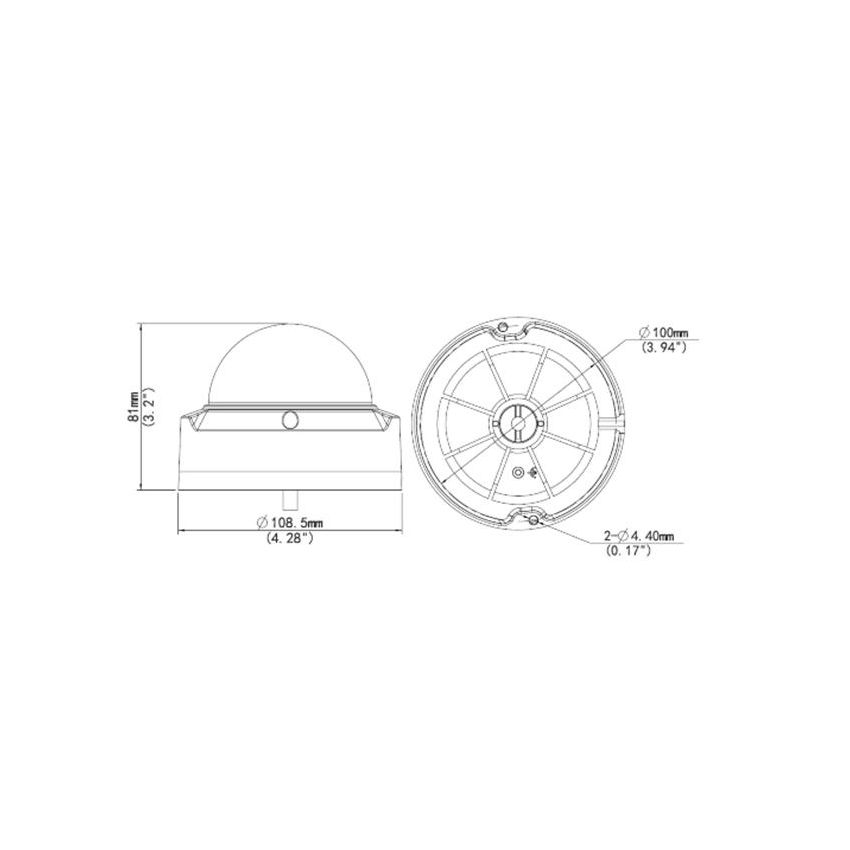 Uniview IPC322ER3-DUVPF28-G 2MP WDR Vandal-resistant Network IR Fixed Dome Camera