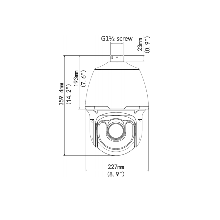 Uniview IPC6258SR-X22DUP 4K Ultra-HD Network IR PTZ Dome Camera