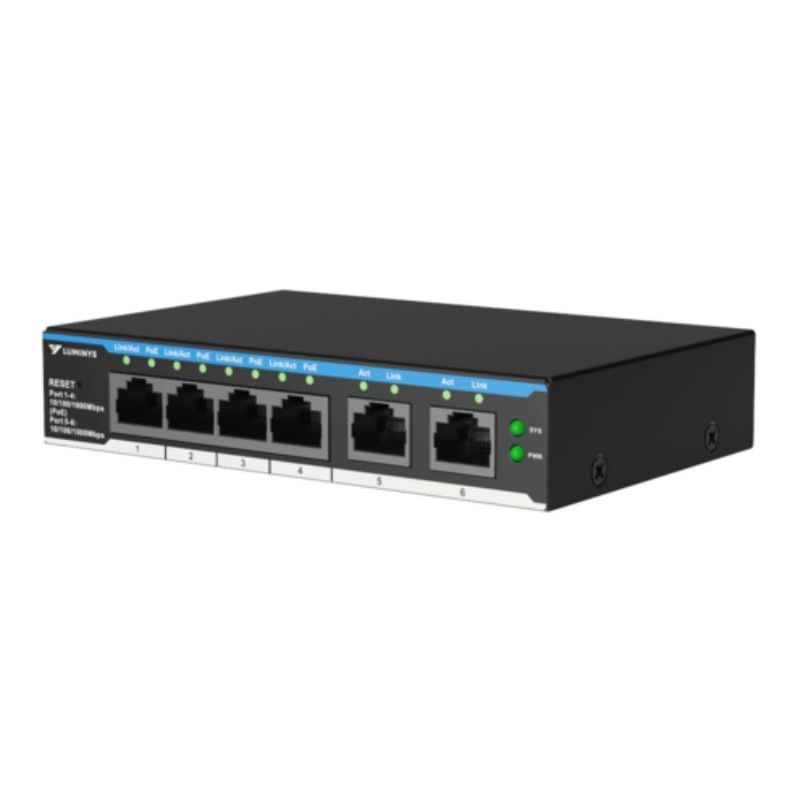 LUMINYS SML-6GPA 4-Port PoE Cloud Managed Gigabit Switch