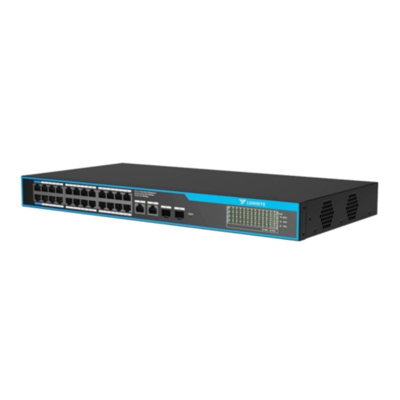 LUMINYS SML-28GPA 24-Port PoE Cloud Managed Gigabit Switch (PoE++)