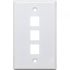 JE-FP03T001-W - Modular Fare Plate Terminal*3 (White)