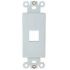 JE-FS1T1-W - Wall plate insert 1 port (White)