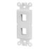 JE-FS2T1-W - Wall plate insert 2 port (White)