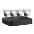 Dahua N444E42C IP Camera and Recorder Kit, 4-Channel NVR with (4) 4MP VU-MORE Cameras, 2.8mm Lens