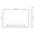 Smartrum 4-Wire Color Video Outdoor station + 7 inch indoor monitor(110' FoV)