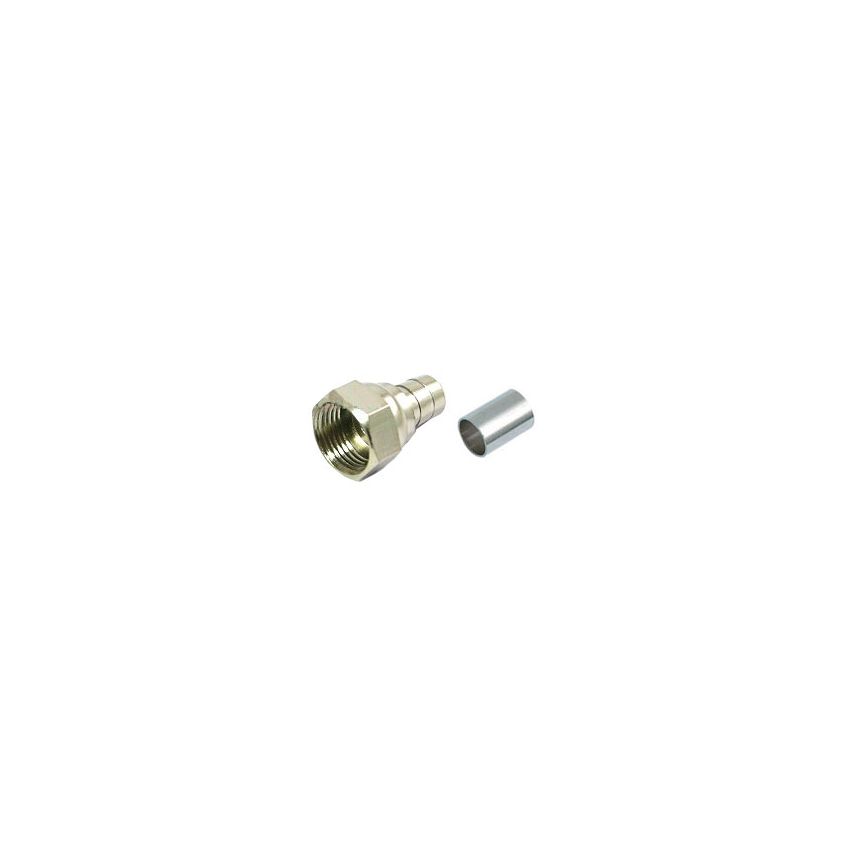 JEC-24 F Jack Crimp On for RG59 / RG6 Connector