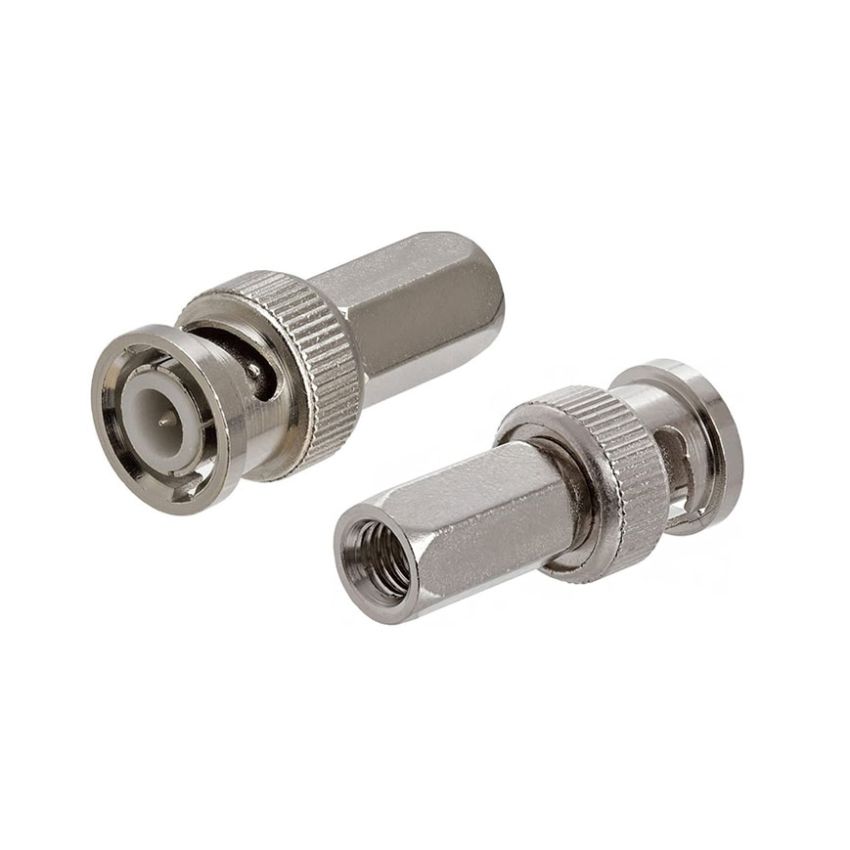 RG6 Twist-On BNC Male Coax Connector (BNC Twist on connector for RG6 cable) Model: JEC-036