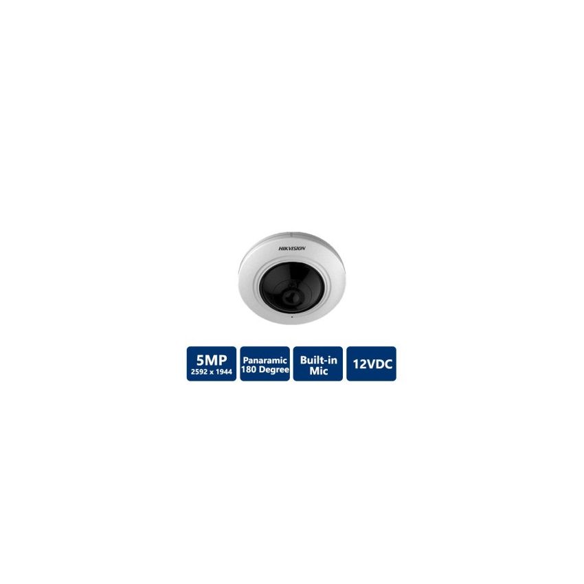 Hikvision DS-2CC52H1T-FITS 5 MP IR TurboHD Indoor Fisheye Camera