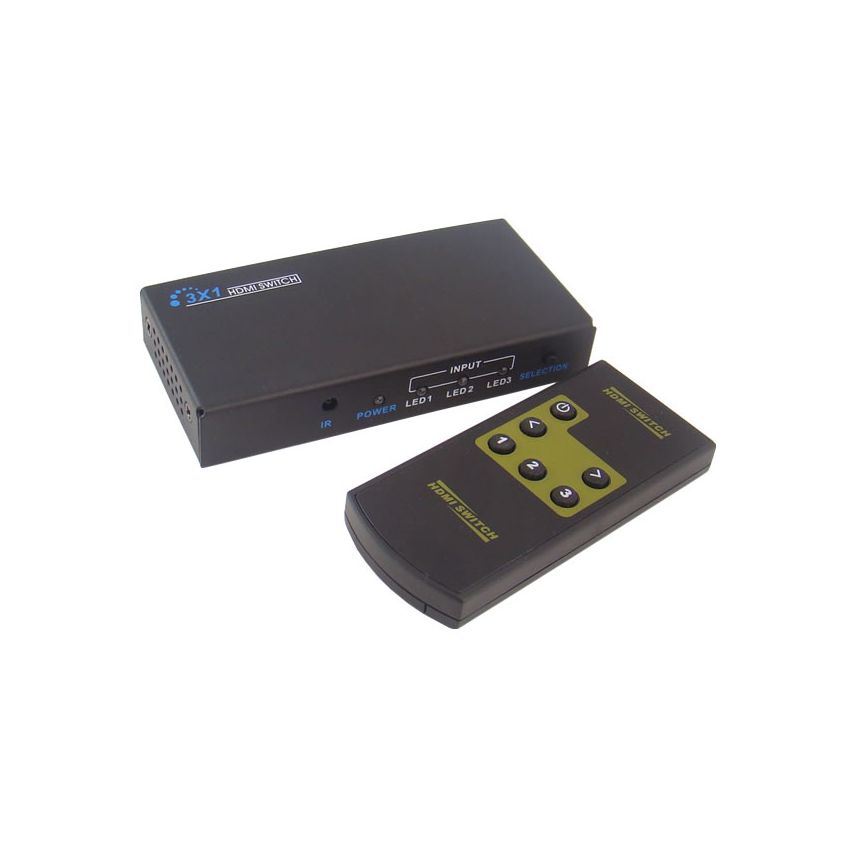 JE-HSW331 3x1 HDMI Switch (w/ Remote)