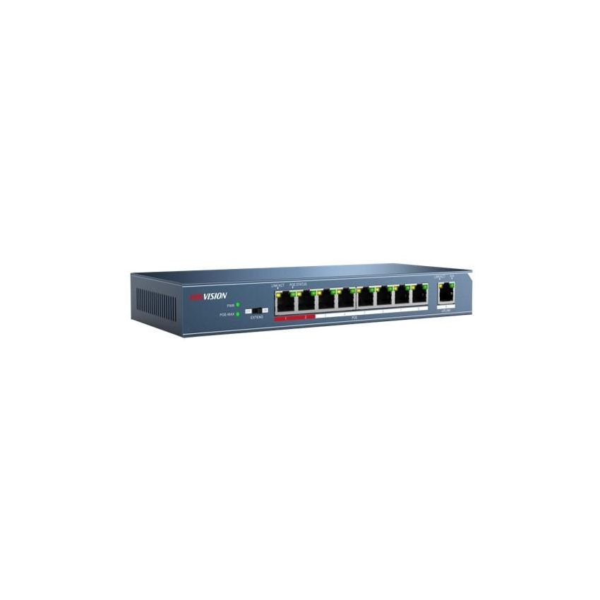 Hikvision DS-3E0109P-E2 8+1ports 100Mbps Unmanaged PoE Switch (58W)