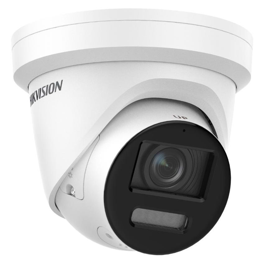 Hikvision DS-2CD2387G2-LSU/SL 8MP ColorVu Strobe Light and Audible Warning Fixed Turret Network Camera