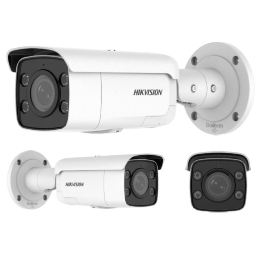Hikvision DS-2CD2T87G2-LSU/SL 8 MP ColorVu Strobe Light and Audible Warning Fixed Bullet Network Camera