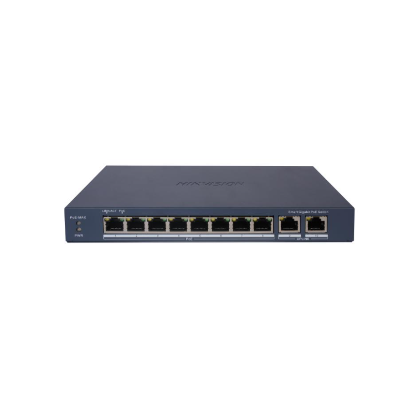 Hikvision DS-3E1510P-EI 8 Port Gigabit Smart POE Switch
