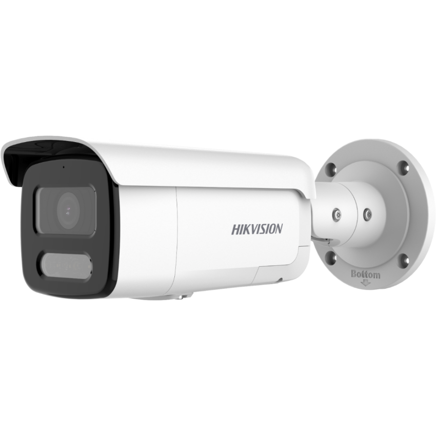 Hikvision DS-2CD2T47G2-LSU/SL 4 MP ColorVu Audio Alarm & Strobe Light Fixed Bullet Network Camera