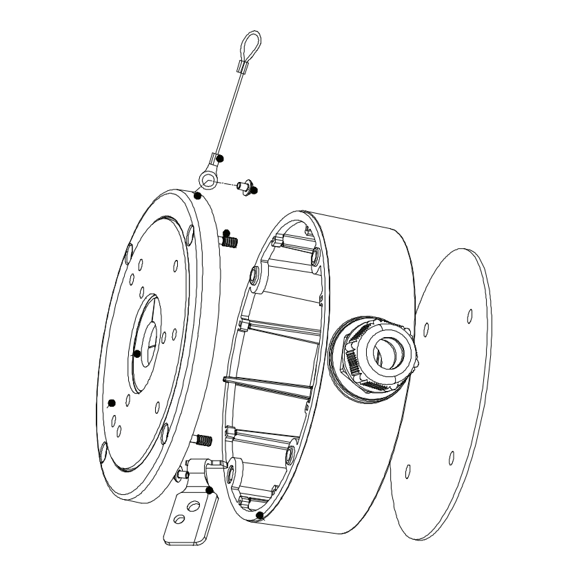 Hikvision CBS Inclined Ceiling Mount Bracket for Dome Camera