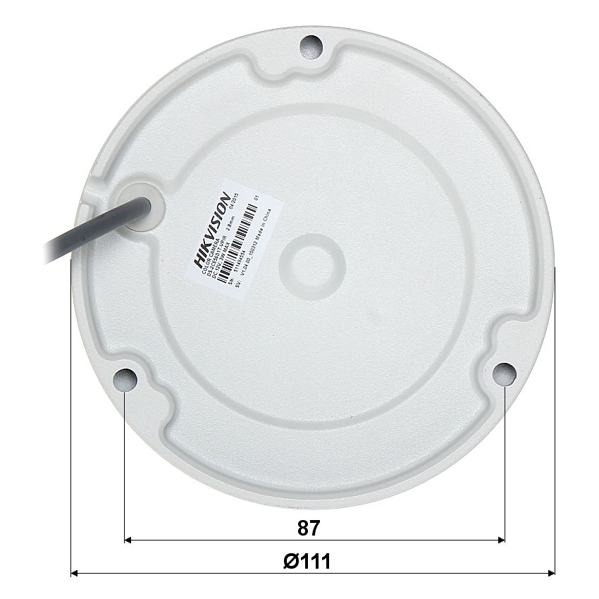 DS-2CE56D1T-VPIR - Hikvision 1080p HD-TVI Vandal Dome Camera