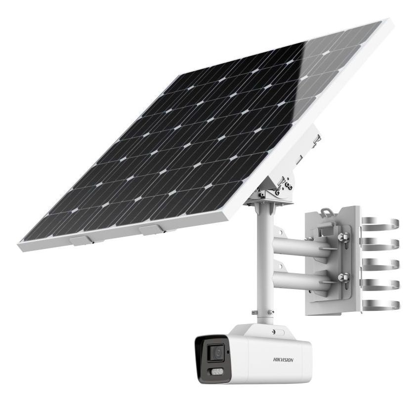 Hikvision DS-2XS6A47G1/P-IZS/C36S80 4MP ANPR LPR Bullet Solar Power 4G Network Camera Kit