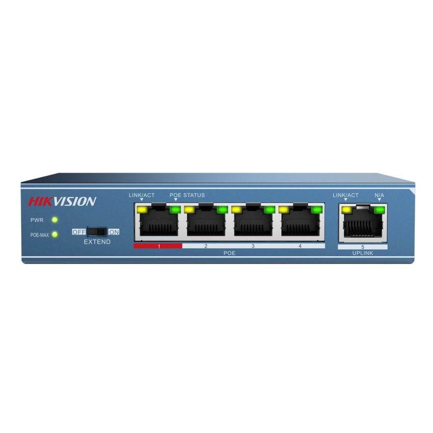 Hikvision DS-3E0105P-E2 4-ports 100Mbps Unmanaged PoE Switch