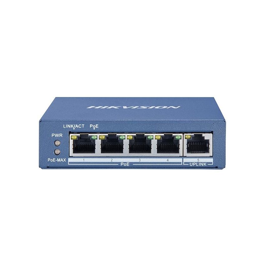 Hikvision DS-3E0505P-E 4-Port Gigabit Unmanaged PoE Switch