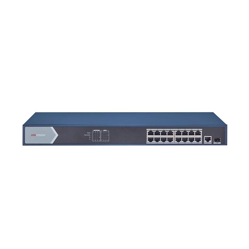 Hikvision DS-3E0518P-E 16-Port Gigabit Unmanaged PoE Switch