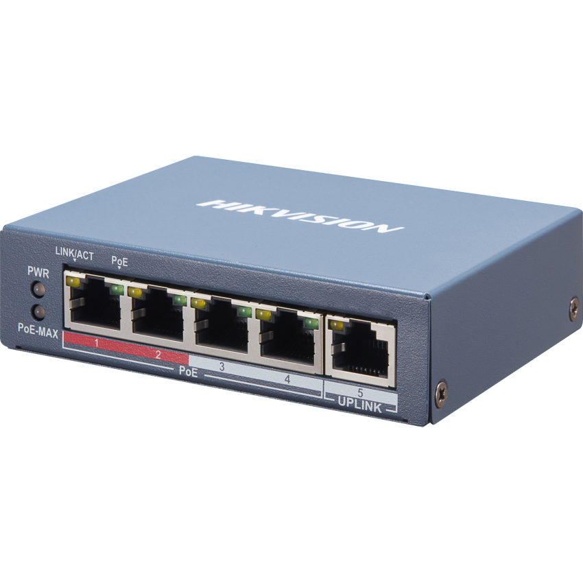 Hikvision DS-3E1105P-EI Smart Managed 4-Port 100 Mbps PoE Switch