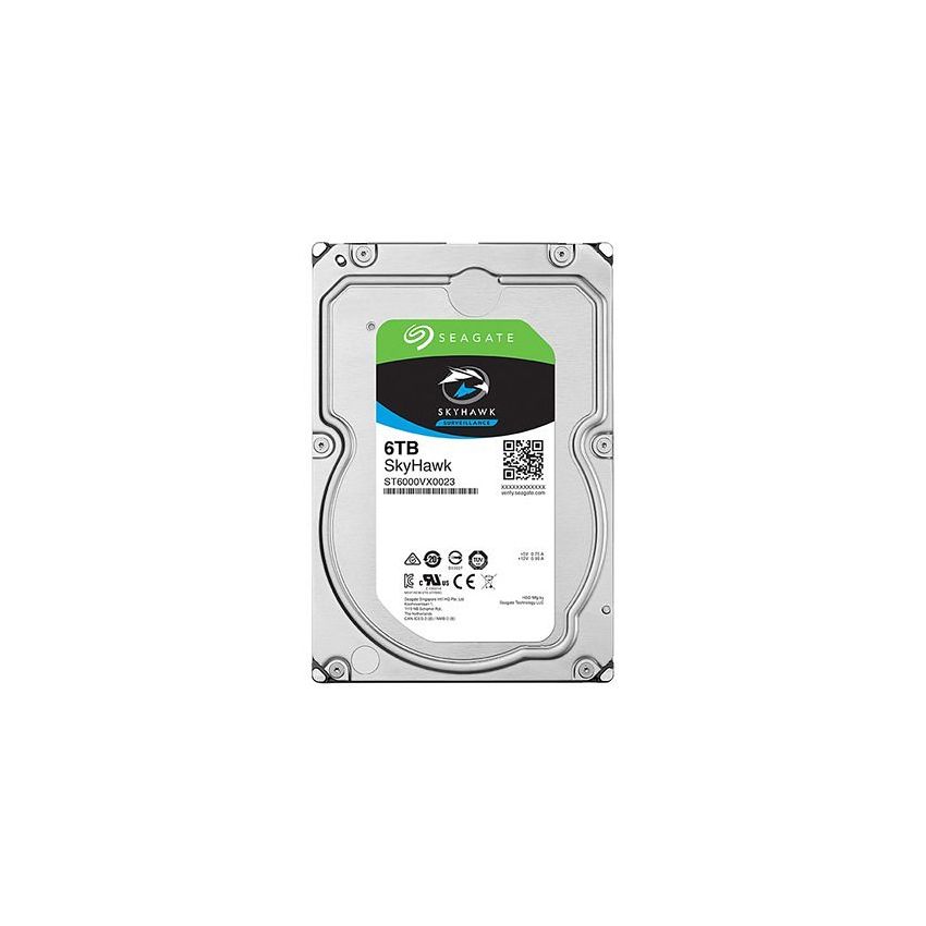 Seagate 6TB ST6000VXA01 Skyhawk 3.5 Hard Drive, SATA 6Gb/s HD-6TB-SV