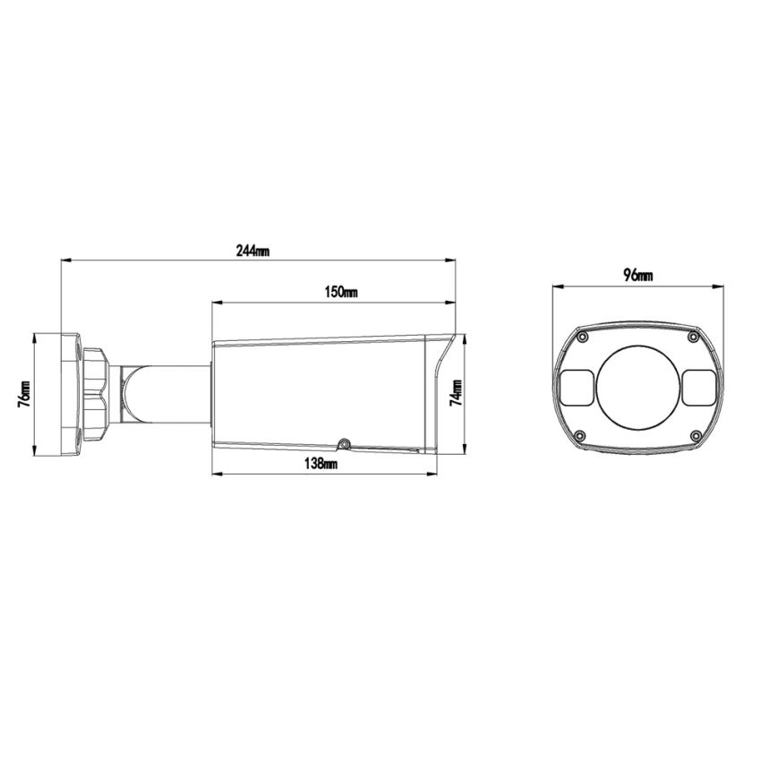 Geovision  GV-TBL4703 4MP H.265 Low Lux WDR IR Bullet IP Camera