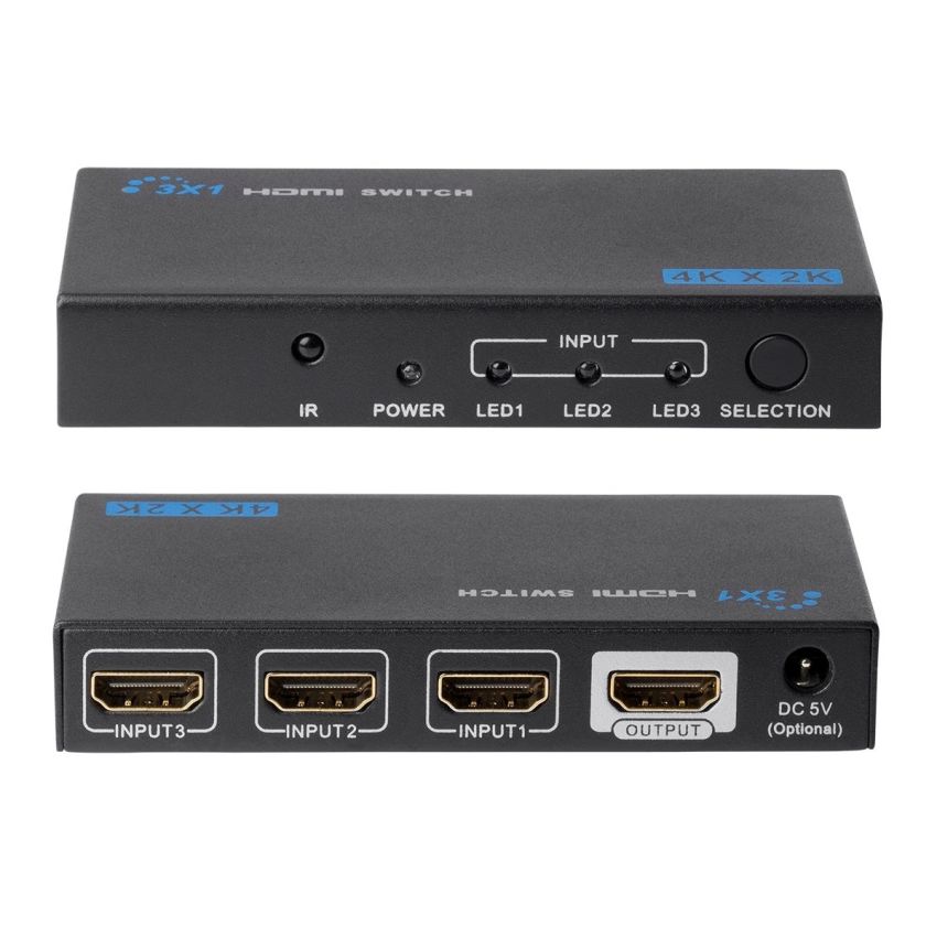 JE-HSW331 3x1 HDMI Switch (w/ Remote)