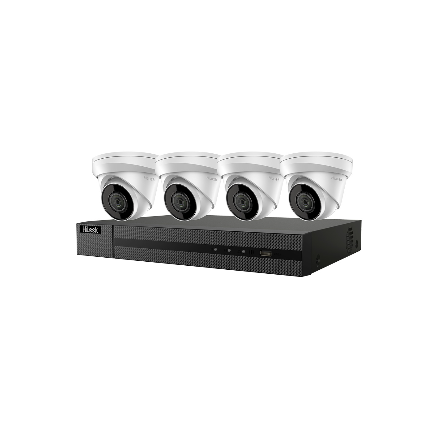 Hikvision HiLook IK-4144TH-MH/P 4-Channel 4MP PoE NVR Kit