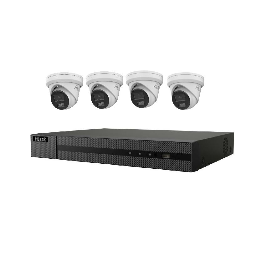 IP-KIT4642-BR 4CH, IP Camera: Turret, IP System, Kits, NVR, Turret