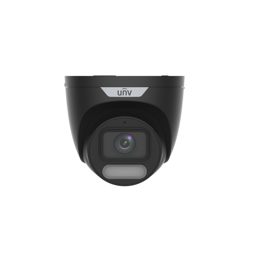 Uniview IPC3628SR-ADF28KM-WP-BK 8MP 4k ColorHunter w/ Wise-ISP Fixed Turret Camera (Black)