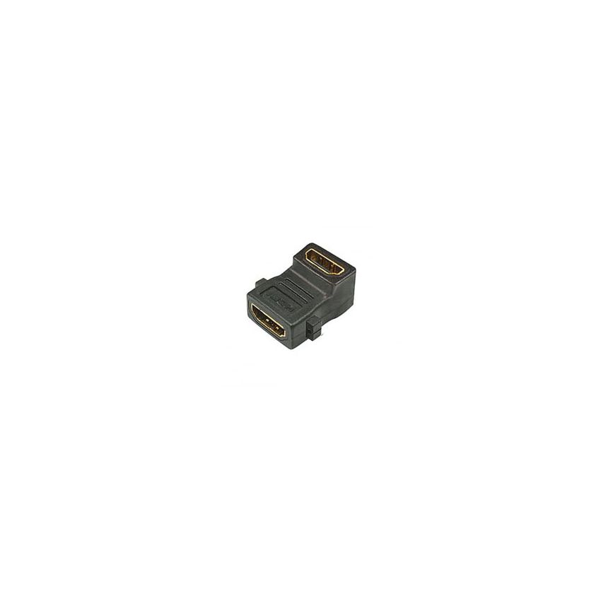 JE-F2M-L-8773 - Gold Plated HDMI Female to Male L-Shaped Coupler (270°)
