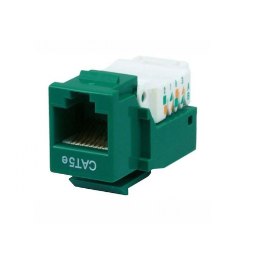 Jetview JE-KS-C5E-GRN Cat5e Keystone 5pcs/pack (180 degree)