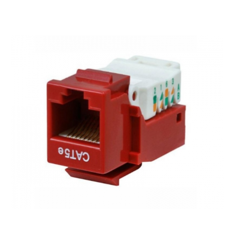 Jetview JE-KS-C5E-RD  Cat5e Keystone 5pcs/pack (180 degree)