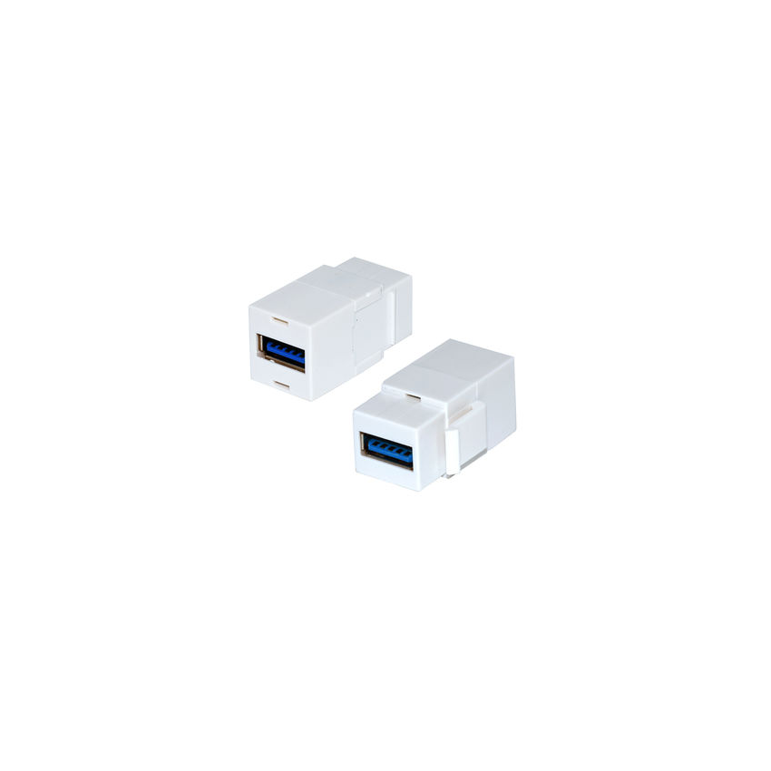 Jetview JE-KS-USB08D-WHT Keystone Jack USB 3.0 - White