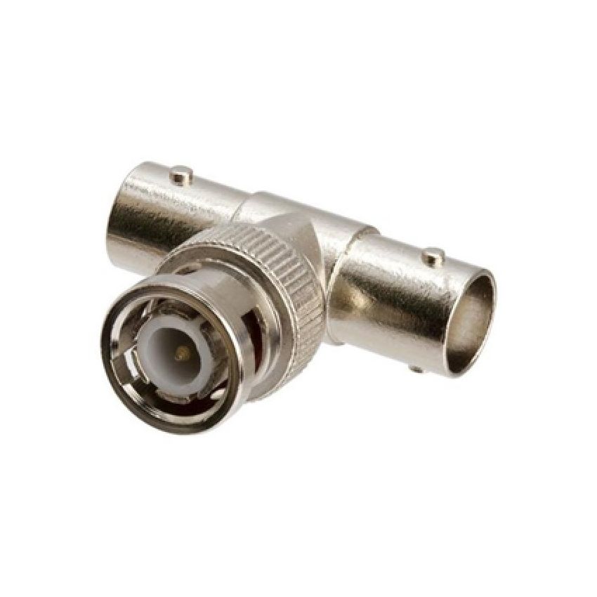 JEC-05 BNC T-Type Male to 2 BNC Female Connector