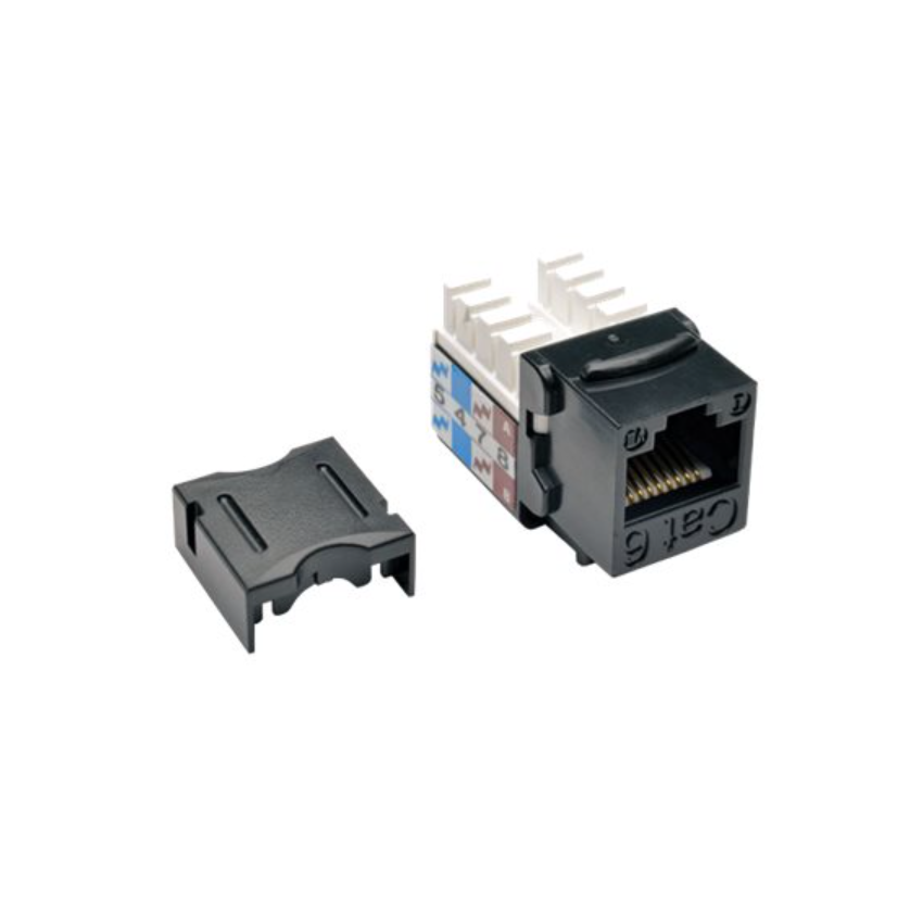 Jetview JE-KS-C5E-BLK-90D Cat5e Keystone Jack UTP (5pcs)/bag (90 degree) - BLACK