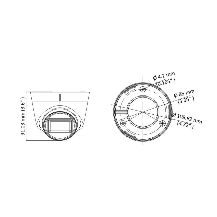 Hikvision WHCH1722NWE-28F - (Jetvision) OEM 1080p EXIR Turret Camera (2.8mm Lens)