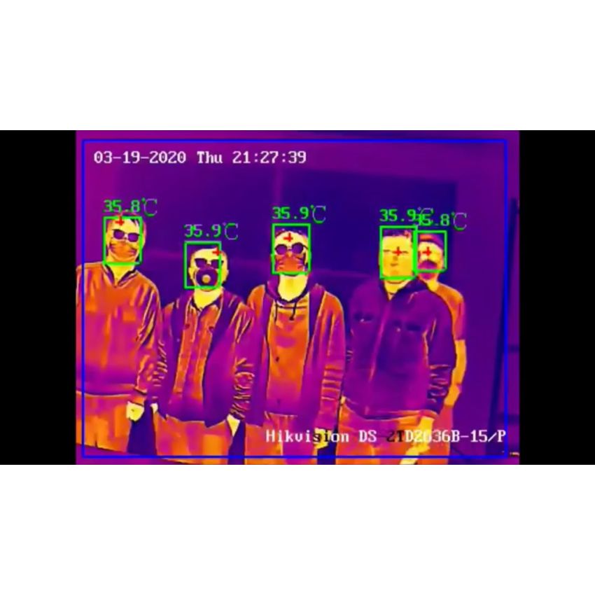 Hikvision DS-2TD2636B-15/P Thermographic Bullet Body Temperature Measurement Camera