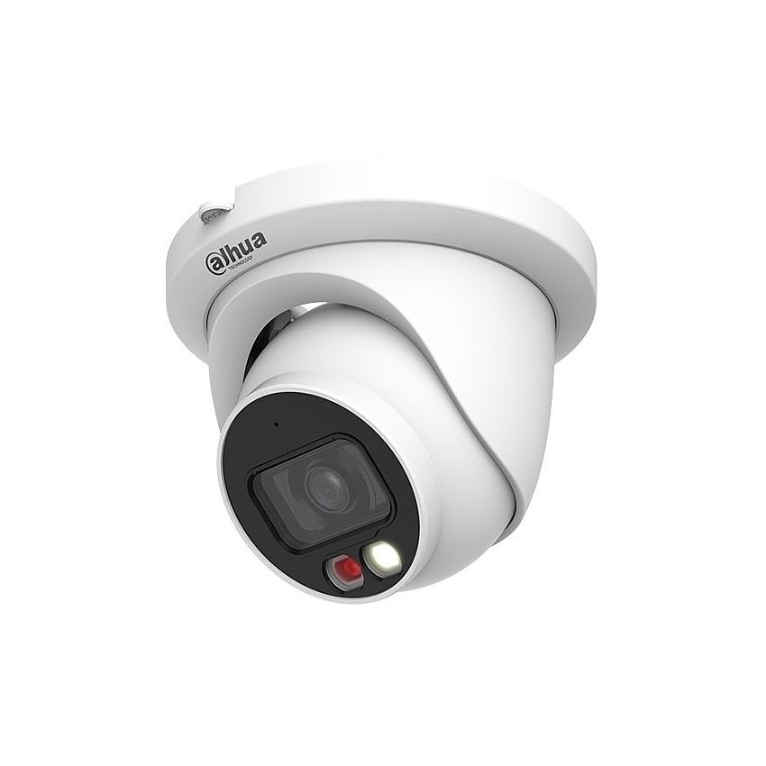 Dahua N42DJS2 Lite-Series WizSense VU-MORE Color 4MP Turret WDR IP Camera, 2.8mm Fixed Lens, White