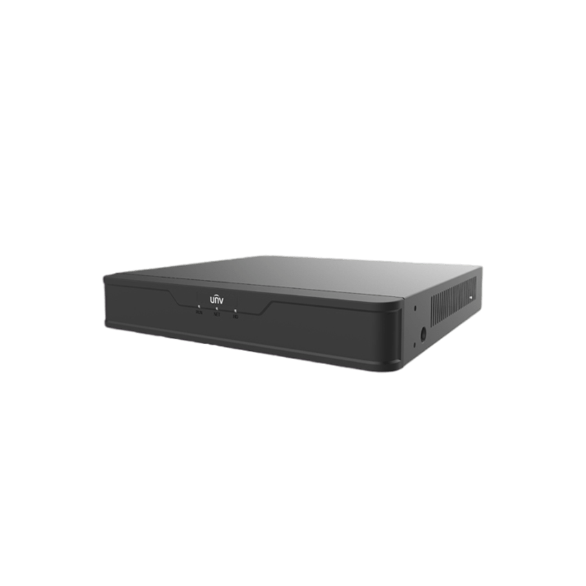 Uniview NVR501-08B-P8  8-ch, 1 SATA interface, 1U, H.264, H.265 & 4K8 PoE ports (IEEE802.3at)