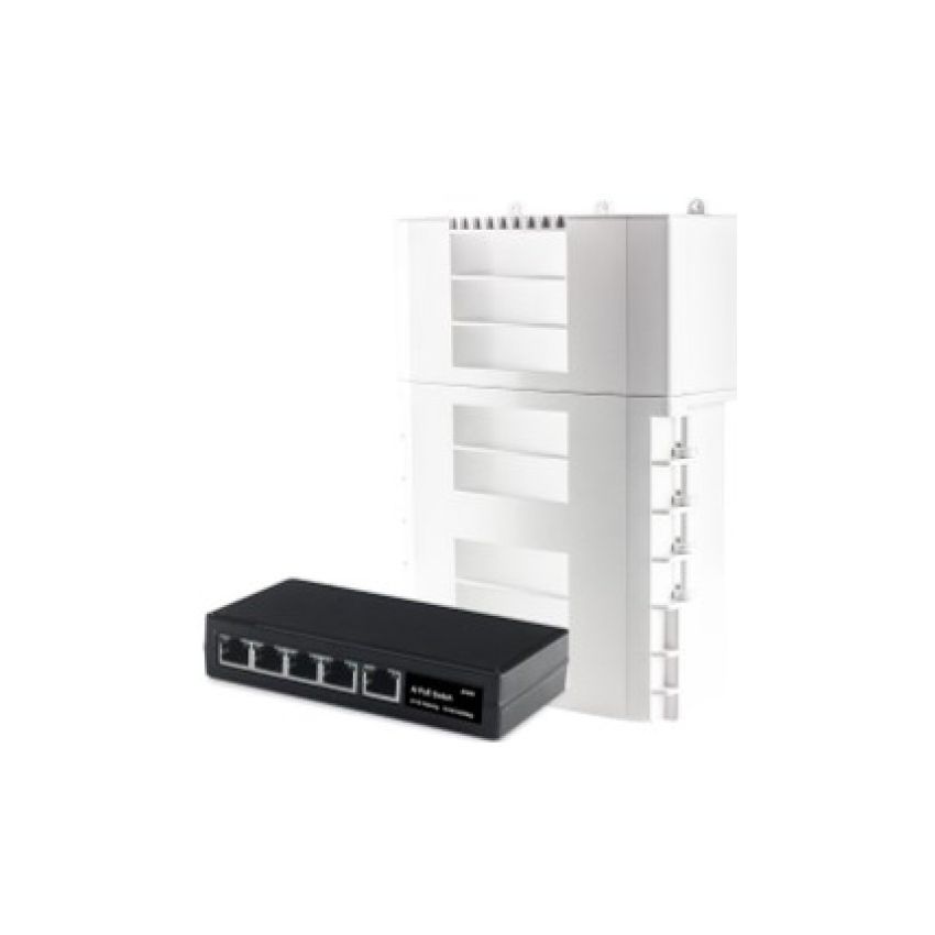 Petawise PW2020-4TENC11-EX 4ch PoE switch with Enclosure