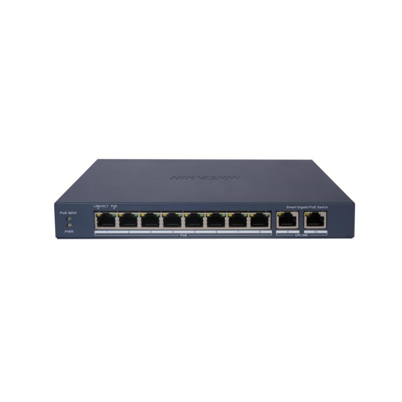 Hikvision DS-3E1510P-EI 8 Port Gigabit Smart POE Switch