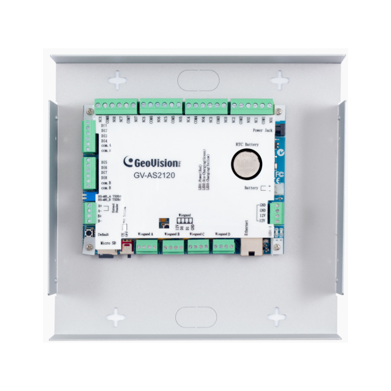 GV-AS2120 - IP Control Panel with built in PoE, Iron Box included(One-way control: 4 doors/Two-way control) w/o power adapter