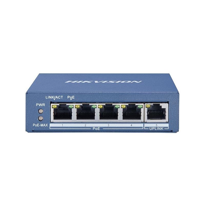 Hikvision DS-3E0505P-E 4-Port Gigabit Unmanaged PoE Switch