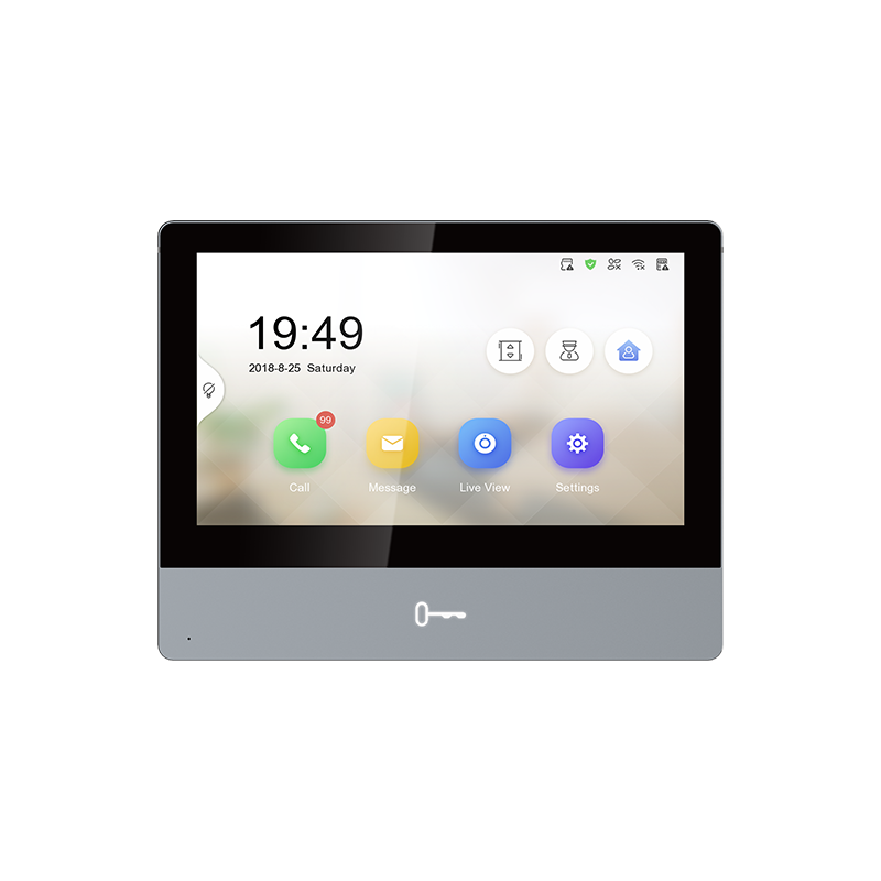 Hikvision DS-KH8350-WTE1 Video Intercom Indoor Station w/7" Touch Screen