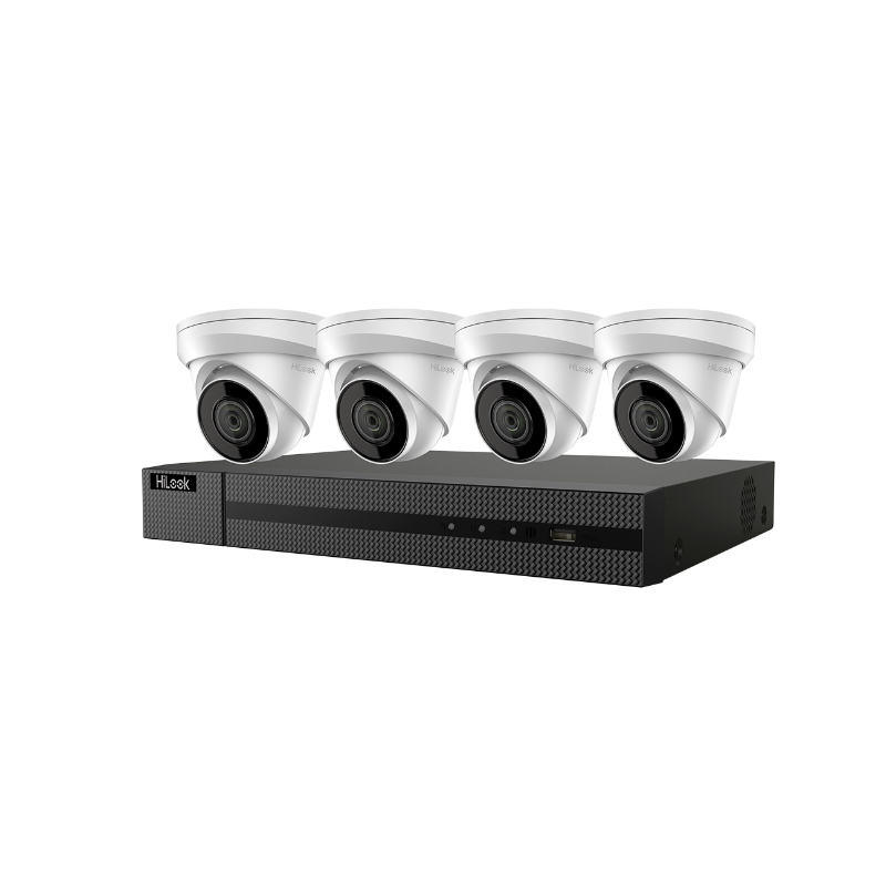 Hikvision HiLook IK-4144TH-MH/P 4-Channel 4MP PoE NVR Kit
