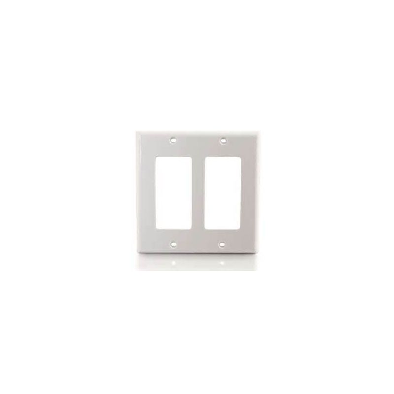 JE-FP2G1-W - Wall Plate For Dual Gang (White)