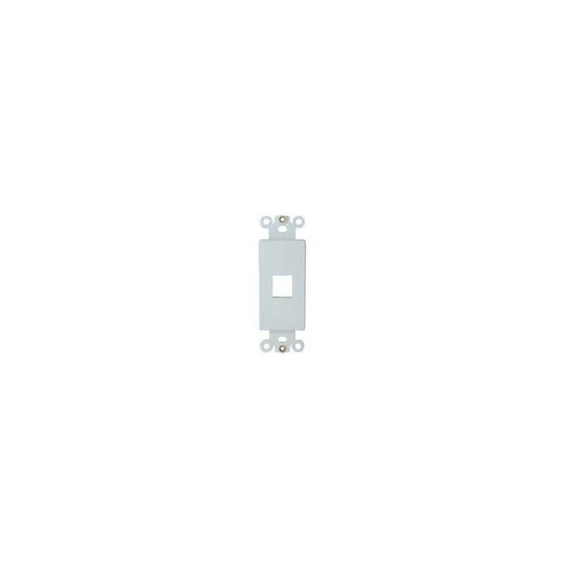 JE-FS1T1-W - Wall plate insert 1 port (White)