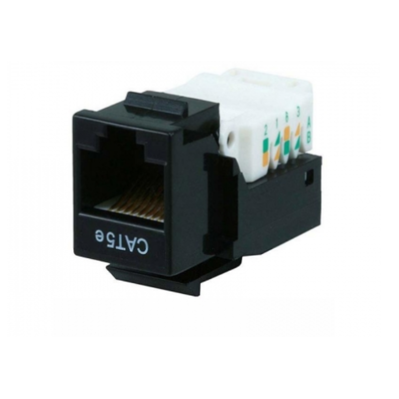 Jetview JE-KS-C5E-BK  Cat5e Keystone 5pcs/pack (180 degree)